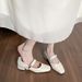 French Light Mouth Mary Jane Single Shoes Women's Thick Heel Medium Heel Ladyshoes Not Tired Feet Work Women's Shoes_vogvips.com