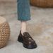 Genuine Loafers Women 2025 Spring & Fall New Arrival Season Platform Black Versatile Single-Layer JK British Style_vogvips.com