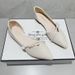 Single Female Pointed Flat Bottom Night Wind Fairy Soft Leather Beanie Shoes_vogvips.com