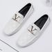 Genuine Casual Large Size Breathable Trendy Handmade Leather Shoes Men's Loafers_vogvips.com