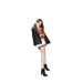 Autumn Winter New Fashion Korean Style Suede Pointed Toe Women's Chunky Heel High Heels Belt Buckle Short Color Block_vogvips.com