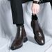 European Warm Series Martin High Leather Mid Top Summer Shoes British Style Men's Boots Breathable_vogvips.com