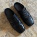 Elegant French-Inspired Square-Toe Mules – Effortless Slip-On Design With Subtle Wrinkles & Low Block Heel – Versatile Black PU Loafers For Women_vogvips.com