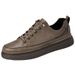 Men's British Casual Shoes Breathable Sneakers Retro One-pedal Board Shoes_vogvips.com