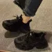 Dad For Women Spring New Ins Trend Genuine Leather White Shoes Women's Sports Casual Sneakers_vogvips.com