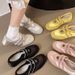 Women's With Soft Soles That Are Not Tiring The Feet. Small Single Shoes. 2025 New French Style Exquisite Silk Bean_vogvips.com