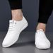 2025 Autumn New Business Casual Men's Leather Soft Sole Set, White Shoes, Le Fu Shoes_vogvips.com