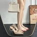 High Heels Women's 2025 New Shallow Mouth Back Empty Baotou Sandals With Hollow Out Line, Sexy And Versatile Pointed_vogvips.com