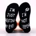 Cotton midtube socks Creative letter soles non-slip adhesive floor socks funny socks_vogvips.com