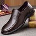 ct Ct Suitable For All Seasons Single New Business Casual Men's Genuine Middle-aged And Elderly Leather Soft Sole Cowhide Large Size Dad Shoes_vogvips.com