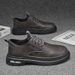 European Warm Series Black Leather For Men, Autumn And Winter British Style, Men's Business Formal Casual Non-Slip Thick Sole_vogvips.com