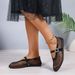 2025 Summer New Large Shoes Casual Sandals Women's Mesh Breathable One Button Flat Bottom Cool_vogvips.com
