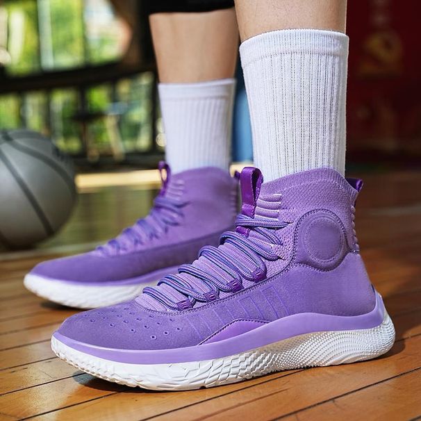Curry Basketball For Men Spring High-Top Sports Shoes All-Star Soft Sole Shock Absorption Wear-Resistant Practical Boots_vogvips.com
