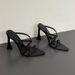 Summer Black Rhinestone Criss-cross Strap Pointed-toe Stiletto Sandals - Women's Commute-ready, Versatile, Slimming, And Elegant High Heels_vogvips.com