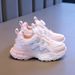 Girls' Sports 2025 Spring New Breathable Running Children's Shoes With Twist Buckle Princess Dad Sneakers_vogvips.com