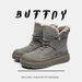 Buffny Men's Winter Snow Boots Waterproof Slip-Resistant Insulated Lined Casual Shoes With Thick Sole_vogvips.com