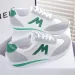 Round Head Deep Mouth Sneakers Light Versatile Breathable Cross Lace Casual Sports White Shoes Tennis Sneaker_vogvips.com