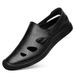 Men's Hole Shoes Embossed Crocodile Pattern Trendy And Soft Leather Driving Men's Shoes_vogvips.com