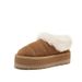 Winter New Korean Version Plush Short Tube Slip-On Student Loafers Cotton Women's Shoes With Fleece For Warmth And_vogvips.com