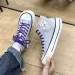 Women S New Retro Low Sneakers For Canvas Round Toe Crossed Causal Flats High Top Shoes_vogvips.com