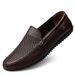 Summer New Casual Men's Genuine Leather Soft Sole Top Layer Cowhide Slip-On Dad Shoes_vogvips.com