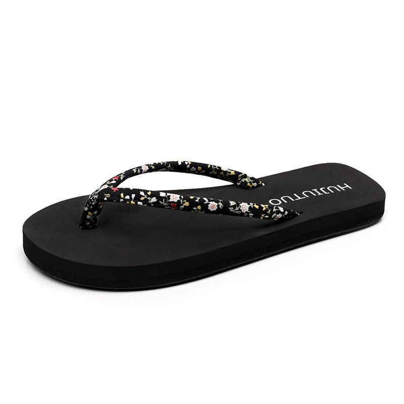 Summer Korean Style Women's Wedge Heel Flip Flops Platform Beach Shoes Fashionable And Trendy Flat Sandals for Casual Wear_vogvips.com