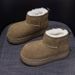 Snow Boots Women's Big Head Cute Snow Boots Casual Velvet Thickened Cold-proof Bread Boots_vogvips.com