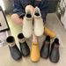 Fashionable Short Tube Rain Boots For Men Wearing Warm Rain Boots For Women Fishing, Car Washing, Kitchen Work, Waterproof Shoes With Rubber Covers_vogvips.com