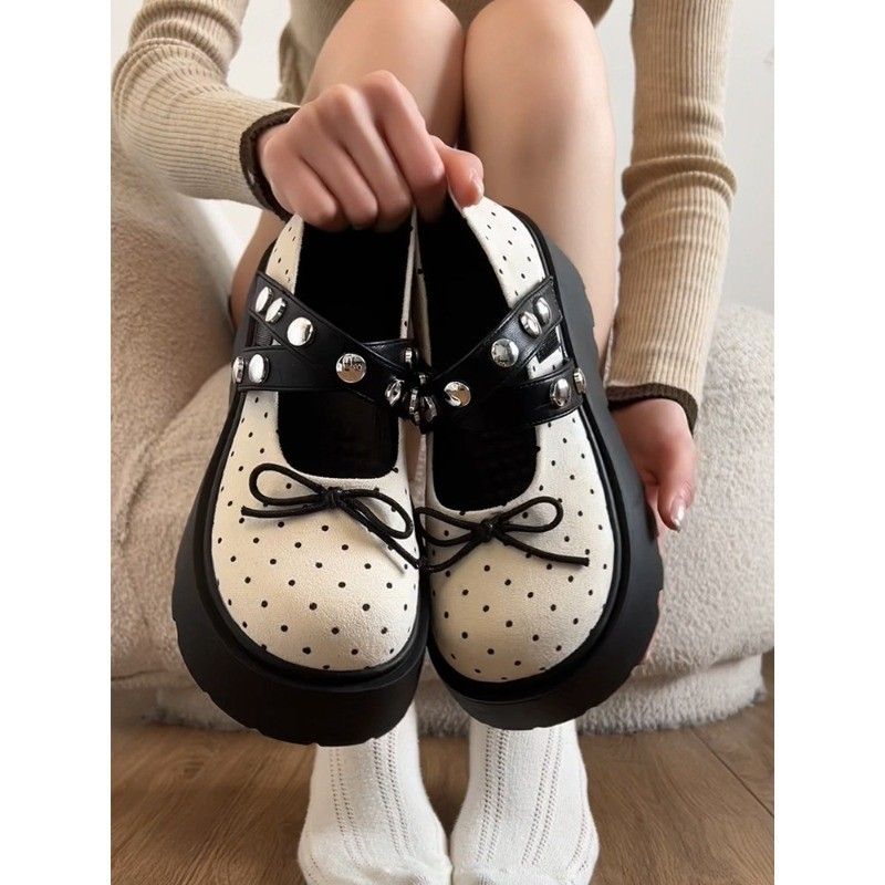 Flat-bottomed Low-heeled Women's Shoes - 2026 New Spring-autumn Round-toe Mary Jane Shoes_vogvips.com