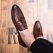 2023 British Style Men's Pointed Nightclub Hairstylist Personality Trendy Breathable Slip-On Small Leather Shoes_vogvips.com