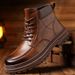 European Warm Series Martin Autumn Winter 2025 Fleece Lined Warm Trendy Mid-Cut Men's Boots_vogvips.com