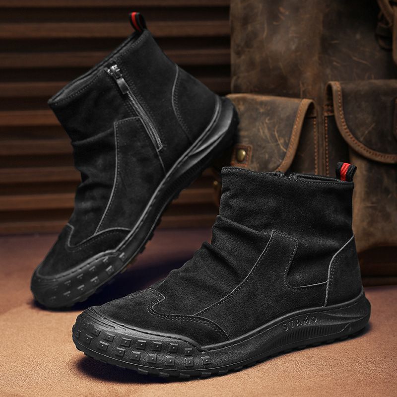Men's Autumn And Winter Casual High-top, Dirt-resistant And Retro Men's Boots_vogvips.com
