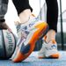 High-Top Basketball Sneakers For Running & Sports - Lightweight Breathable Mesh With Rubber Sole - Round Toe Design For Casual & Athletic Wear_vogvips.com