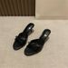 Women's Elegant Bow Detail Pointed Toe High Heel Sandals - Versatile Slip-On Dress Shoes For Casual & Formal Wear In Black, Pink & Silver_vogvips.com