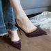 L-56 Rhinestone Strap Satin Sandals 2025 New Model Pointed Toe Purple Thin Heel High Heels Shallow Mules For Women_vogvips.com