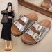 Thick-soled Buckle Birkenstock-style Casual Open-toe Sandals For Outdoor Wear, Retro Slip-on Beach Roman Shoes C-22_vogvips.com