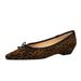 3683-19 European And American Style Summer New Pointed-toe Leopard Print Women's Shoes, Shallow Wedge Low Heel, Elegant_vogvips.com