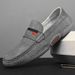 Euro Step Men's Loafers High-End Genuine Leather Casual Slip-On Soft Sole Breathable Non-Slip Shoes Large Size 46_vogvips.com