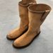 Leather Version ~7cm Internal Height Increase, European And American Retro Distressed Western Cowboy Chunky Heel Martin Designer New Luxury_vogvips.com