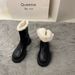 Fleece-Lined Warm Thick Heel Height-Increasing Cotton Shoes For Women 2025 Autumn Winter New Fashion Casual Versatile_vogvips.com