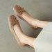 【Soft Sole And Soft Upper, Full Leather Inside And Outside】Cameido Bow Shallow Single Shoes For Women, 2025 Autumn Vintage Flat Shoes_vogvips.com