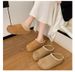 Brocken Women's Half-toe Slip-on Shoes With Head Cover, 2026 New Style, Thick Sole, Single Shoe_vogvips.com