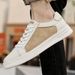 Casual Board Shoes First-layer Cowhide Shoes Comfortable Lace-up Oxford Cloth Shoes--size_vogvips.com