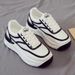 2024 Spring New Versatile White Sneakers For Women, Sports Casual Dad Shoes, Ins Trendy Thick-Soled Internet Celebrity_vogvips.com
