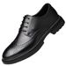 Wind Men's Shoes Carved Leather Shoes Men's Casual Shoes_vogvips.com