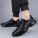 Casual Leather Shoes Men's Round Head Shallow Mouth Men's Soft Sole Round Head Sports Casual Shoes_vogvips.com