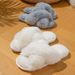 Princess Style Autumn And Winter New Items, Internet Famous High-end Plush Slippers, Women's Home Thickened Western-style Cross Cotton Slippers_vogvips.com