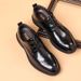 Euro Step Autumn Height Increasing Carved Brogue Business Formal Genuine Casual Men's Leather Groom Shoes_vogvips.com