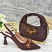 Women's Shoes And Bags Set Pointed High Heeled Sandals Diamond Shoes With Handbags (soft)_vogvips.com