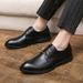 Suitable For All Seasons Leather 2025 New Men's Business Formal Classic Round Toe Casual Fashion Wedding Shoes_vogvips.com
